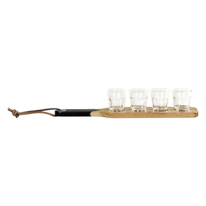 Serving Paddle & Shot Glasses - Gentlemen's Hardware