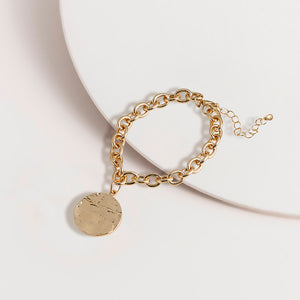 Gold Chain and Charm Bracelet