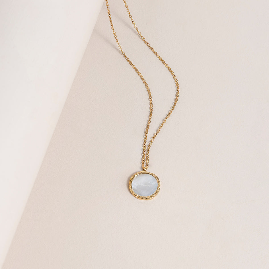 Gold Mother of Pearl Pendant