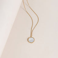 Gold Mother of Pearl Pendant