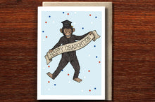 Load image into Gallery viewer, Graduation Chimp - Congratulations Graduation Card - THE NONSENSE MAKER
