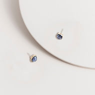 Grey Glitter Resin Studs - Super Amazing