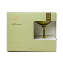 Load image into Gallery viewer, The Lou Coupe Glass - Olive
