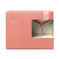 The Lou Coupe Glass - Blush