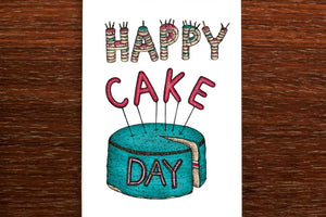 Happy Cake Day Card - THE NONSENSE MAKER