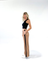 Load image into Gallery viewer, Coffee And Black Stripe Track Pant
