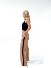 Load image into Gallery viewer, Coffee And Black Stripe Track Pant
