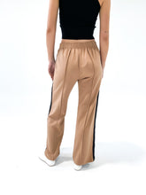 Load image into Gallery viewer, Coffee And Black Stripe Track Pant
