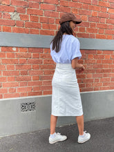 Load image into Gallery viewer, White Cotton Drill Skirt
