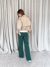 Load image into Gallery viewer, Green Track Pants Side Stripe
