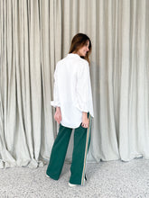 Load image into Gallery viewer, Green Track Pants Side Stripe
