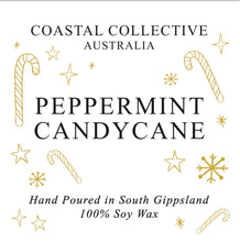 Load image into Gallery viewer, Coastal Collective Australia Peppermint Candycane Jar Candle
