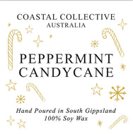 Coastal Collective Australia Peppermint Candycane Jar Candle