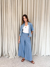 Load image into Gallery viewer, Denim Wash Wide Leg Pants
