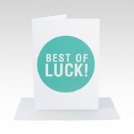 Best Of Luck Jumbo Card