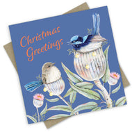 PopcornBlue Fairy Wrens Christmas Greetings