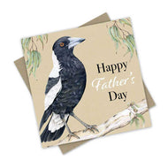PopcornBlue Magpie Happy Father's Day Card