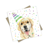 PopcornBlue Rey The Golden Retriever Card