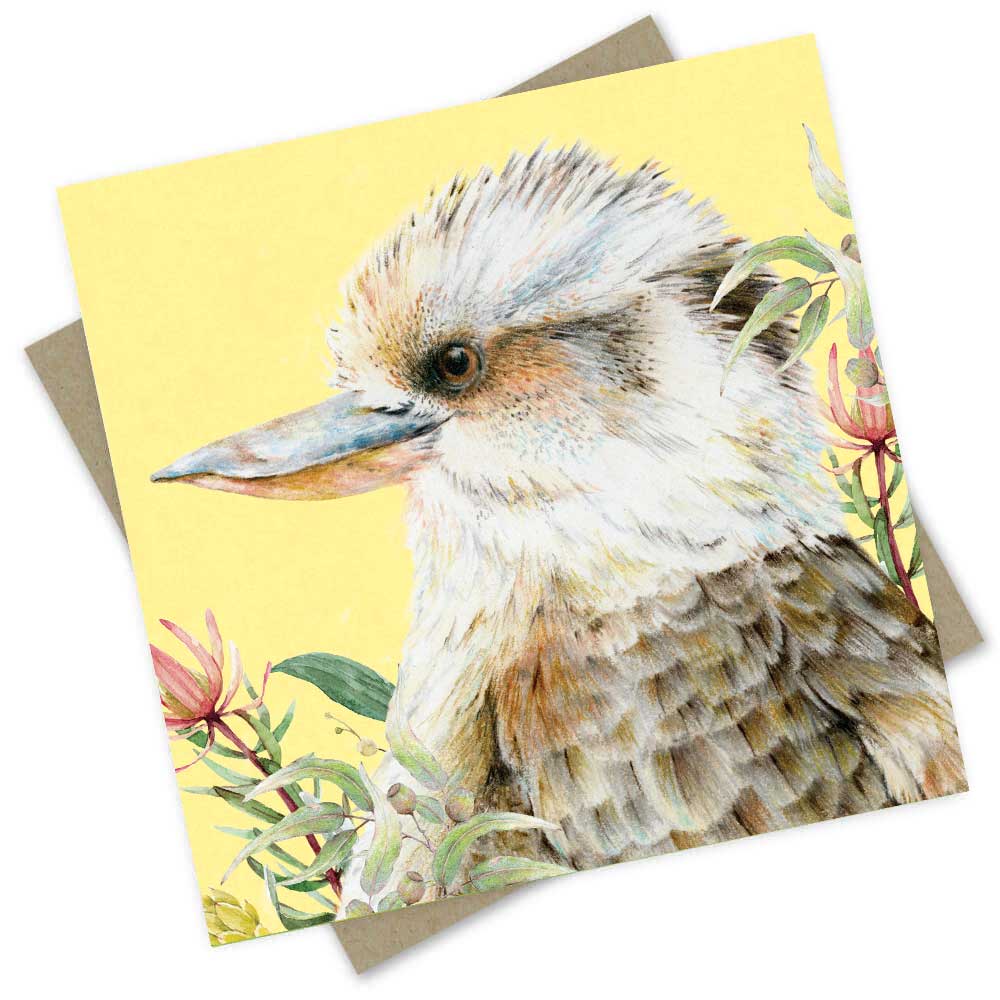 PopcornBlue Australian Kookaburra Card