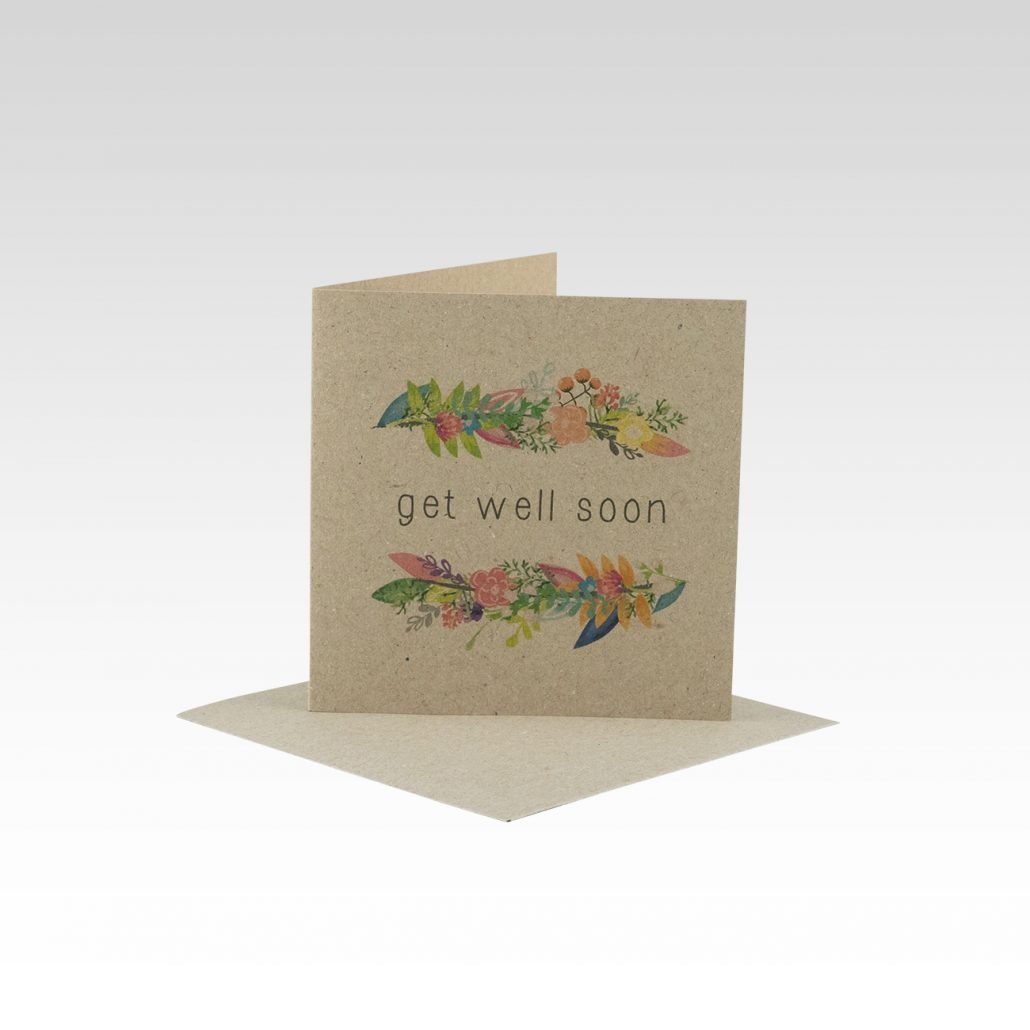 Floral Get Well Soon - Mini Card