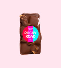 Load image into Gallery viewer, Hazelnut, Raspberry, Marshmallow &amp; Caramel Fudge Rocky Road - Freckleberry
