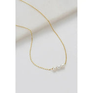 Mini Pearl Necklace - Gold