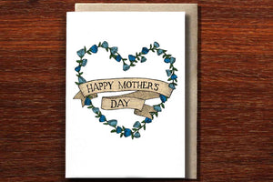 Mother's Day Wreath Card - The Nonsense Maker