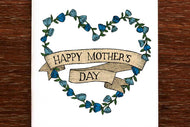 Mother's Day Wreath Card - The Nonsense Maker