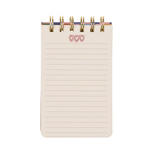 A Dopo Hearts Twin Wire Notepad