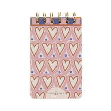 Load image into Gallery viewer, A Dopo Hearts Twin Wire Notepad
