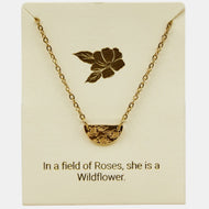 Blossom Inspiration Necklace in Gold Or Silver