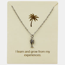 Load image into Gallery viewer, Vintage Palm Inspiration Necklace in Gold or Silver
