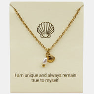 Shelly Inspiration Necklace in Gold or Silver