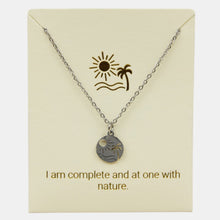 Load image into Gallery viewer, Beach Scene Inspiration Necklace in Gold or Silver

