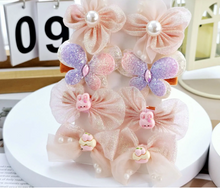 Load image into Gallery viewer, Kids Flower and Butterfly Hair Clips
