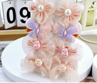 Kids Flower and Butterfly Hair Clips