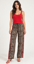 Load image into Gallery viewer, Leopard Print Pants With Red Stripe
