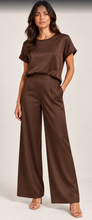 Load image into Gallery viewer, Chocolate Satin T Shirt
