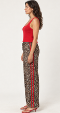 Load image into Gallery viewer, Leopard Print Pants With Red Stripe

