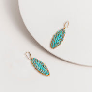 Seed Bead Hooks in Turquoise