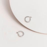 Small Silver Hoop Earrings