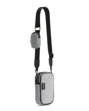Load image into Gallery viewer, The Ace Phone Pouch Light Grey Marle/Silver - Neoprene Crossbody bag

