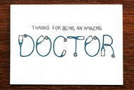 Card for a doctor - Thank You - THE NONSENSE MAKER