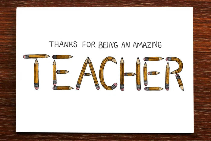 Thanks Teacher Card - THE NONSENSE MAKER