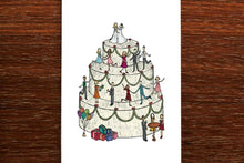 Load image into Gallery viewer, Wedding Cake Brides Card - THE NONSENSE MAKER
