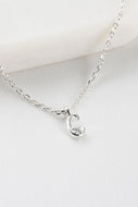 Initial Necklace - Silver C