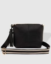 Load image into Gallery viewer, Kasey Black Stripe Crossbody Bag
