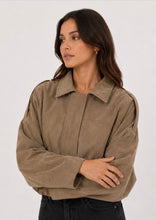 Load image into Gallery viewer, Faux Suede Jacket - Camel
