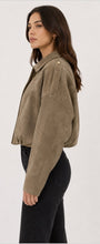 Load image into Gallery viewer, Faux Suede Jacket - Camel
