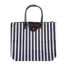 Load image into Gallery viewer, Stripe Fold- Up Tote Bag
